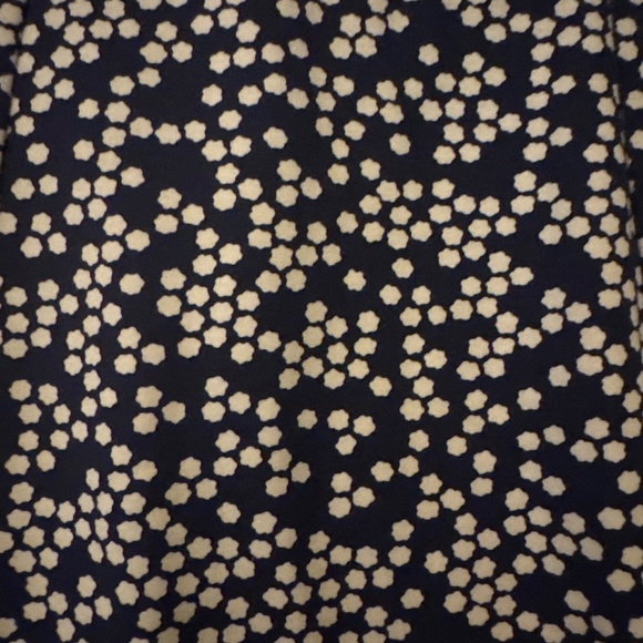 Boden Lined Tea length Patterned Blue & White Dress - Picture 4 of 5